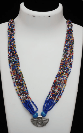 Sahaj Pendant Series Floral Beaded Jaali Necklace