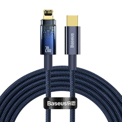 Baseus Explorer Series USB Type C - Lightning cable 20W  (CATS000001)-2m / Blue