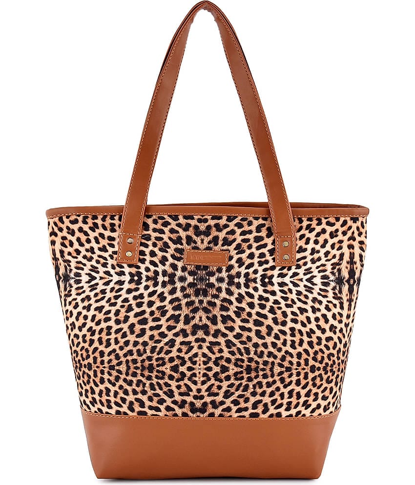 SAKWOODS Tote Bag Canvas Set of 1 ( Brown )