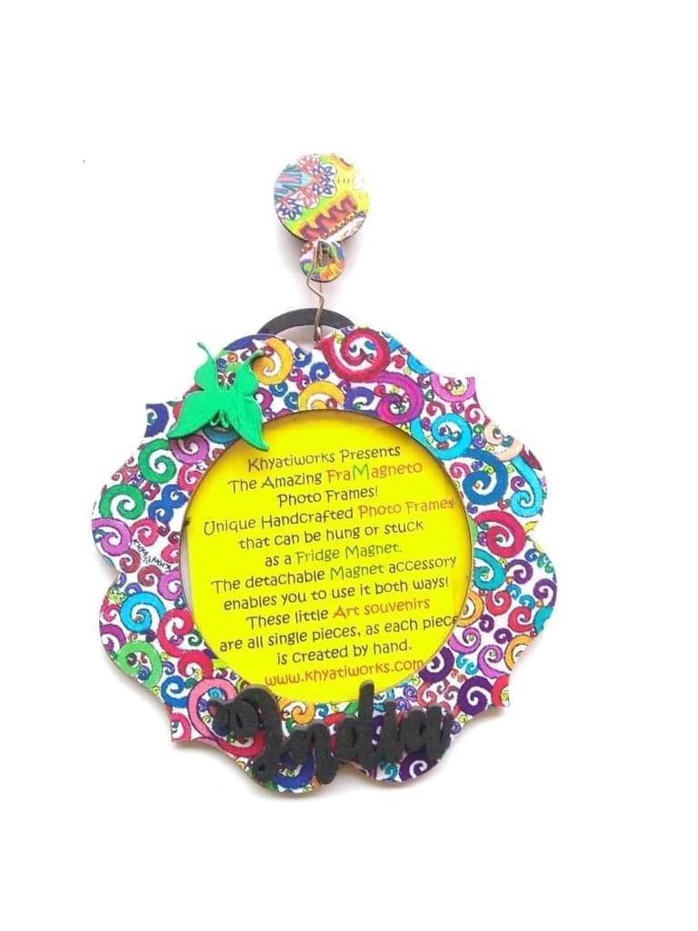 FRAMAGNETO FLOROSPHERE Art Frame - india 2 - Earrings | Buy online on ZillyBuy