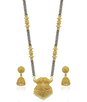MGSV set Combo Of mangalsutra necklace set pendant with earrings