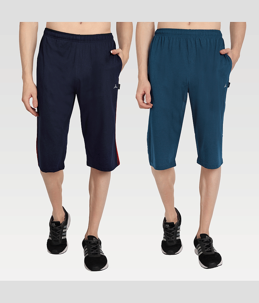 Zeffit - Multi Cotton Blend Men's Three-Fourths ( Pack of 2 )