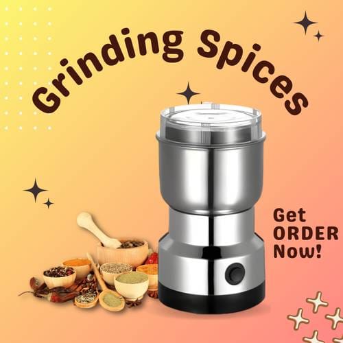 Electric Mini Mixer Grinder Juicer HJJ328 1 Jar Multicolor