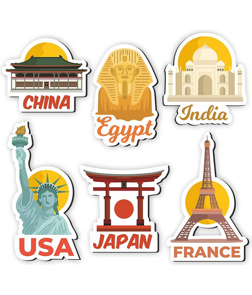 Saf Wood Fridge Magnet - Pack of 6