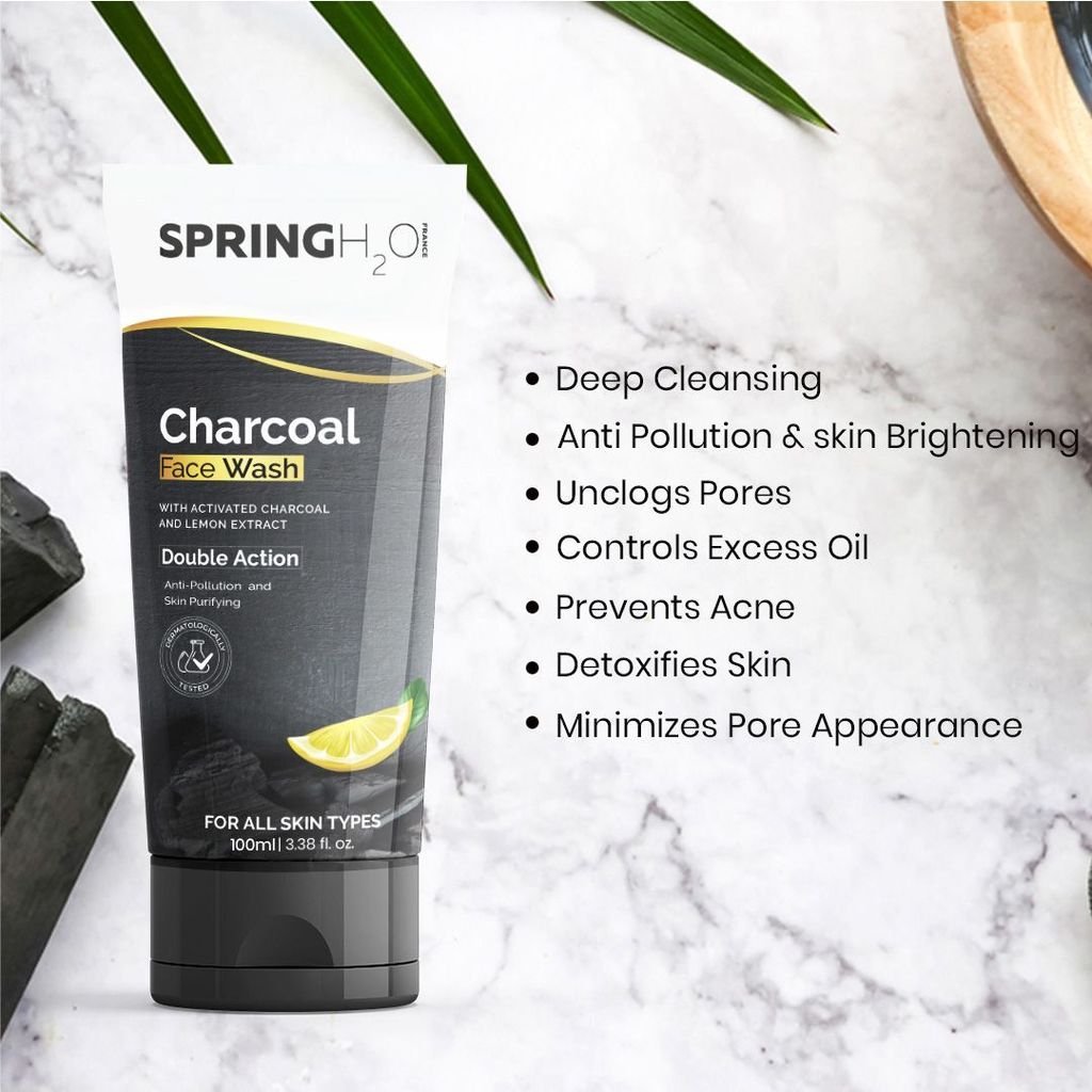 Spring h2o Charcoal Face Wash
