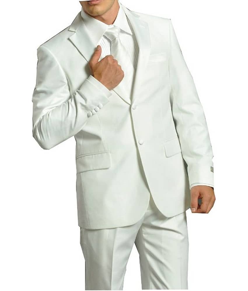 Gwalior Suitings White Party Suit Lengths