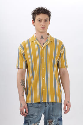 Crochet Yellow Shirt-XXL