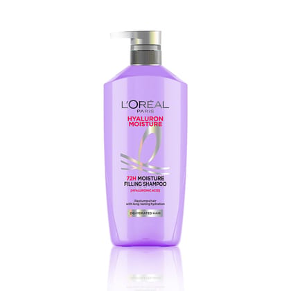 L'Oreal Paris Hyaluron Moisture 72Hr Filling Shampoo With Hyaluronic Acid, For Frizz-Free, Hydrated And Bouncy Hair Full Of Life | 800 Ml L'Oreal Paris Hyaluron Moisture 72Hr Filling Shampoo With Hyaluronic Acid, For Frizz-Free, Hydrated And Bouncy Hair 