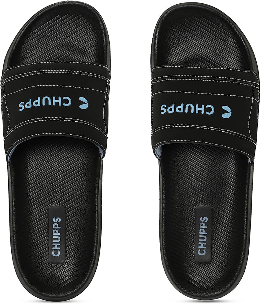 CHUPPS Black Men's Slide Flip Flop