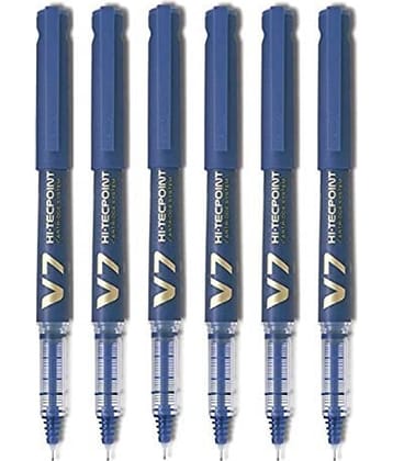 Pilot Hi-Tecpoint V7 Cartridge Pen Blue Pack of 6
