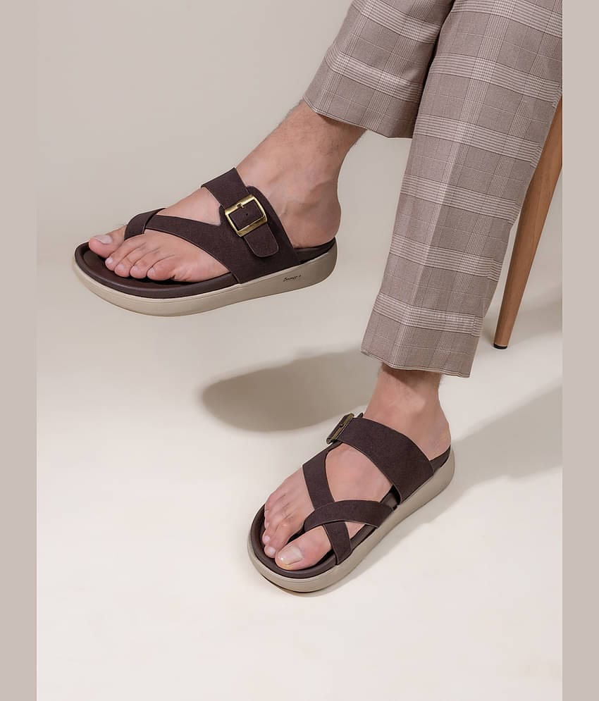 Fentacia - Black Men's Korean Sandals