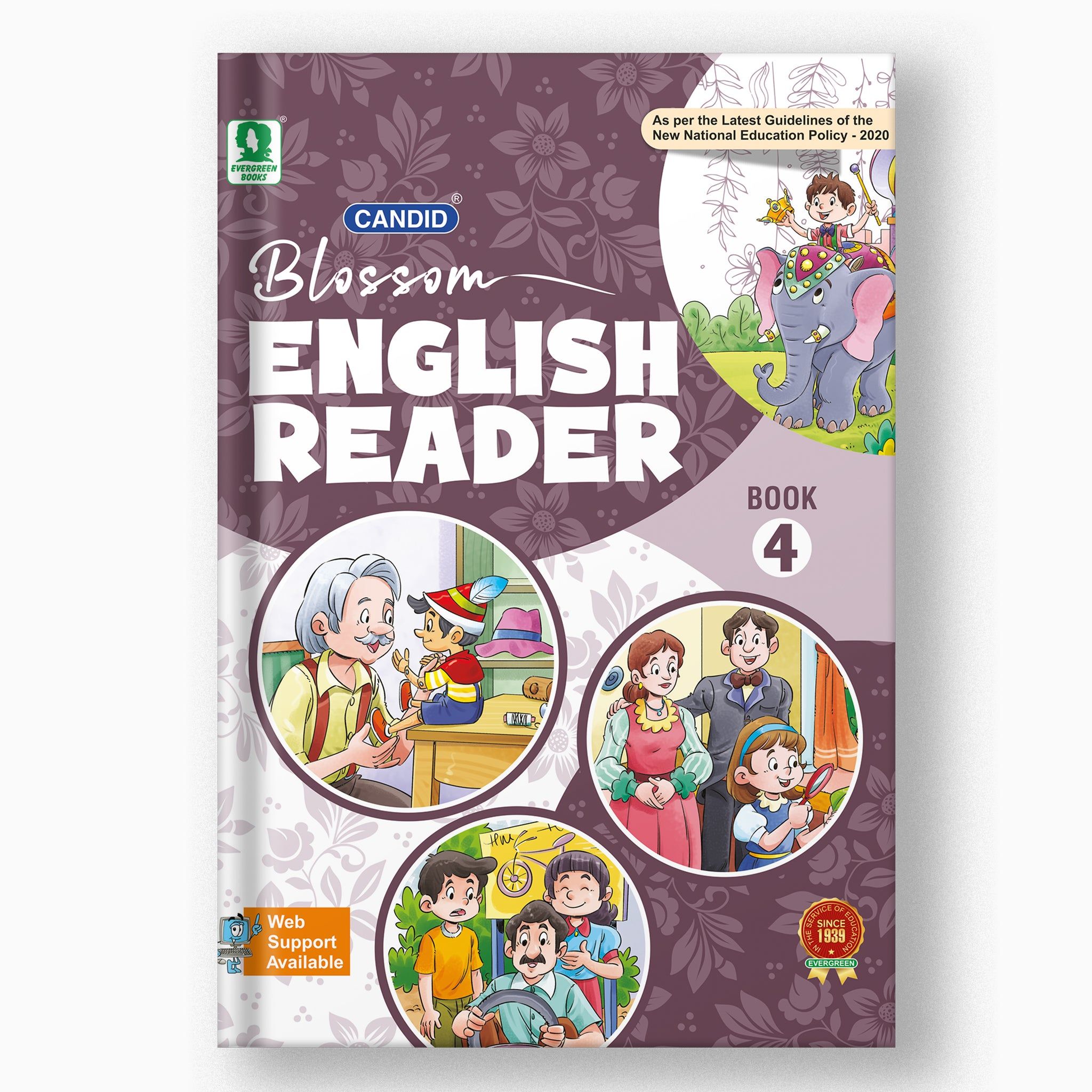 Candid Blossom English Reader - 4-Grade 04 / English