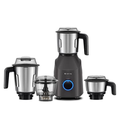 Atomberg Yulia Mixer Grinder with Unique Coarse Mode | Advanced Safety Features | 4 Jars including Unique Chopper Jar with Powerful 750W intelligent motor (Pebble Grey)