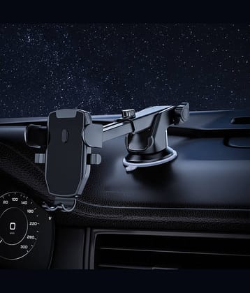 Flenzy Windshield Only Single Clamp Car Mobile Holder - Black