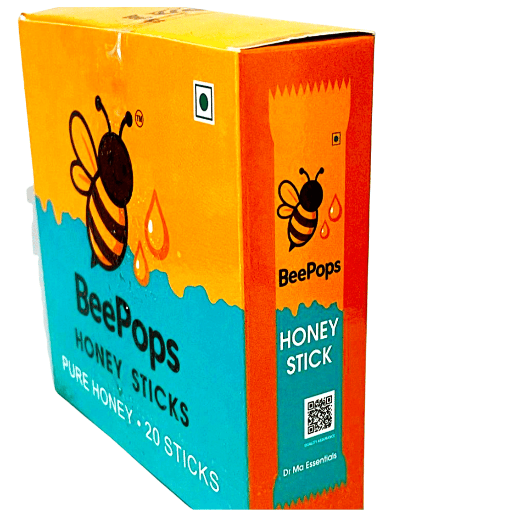 BeePops Honey Sticks | Box of 20 | Pure Himalayan Honey