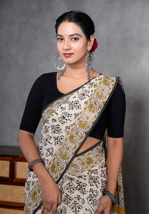 Jaipur Hand Block Print Saree