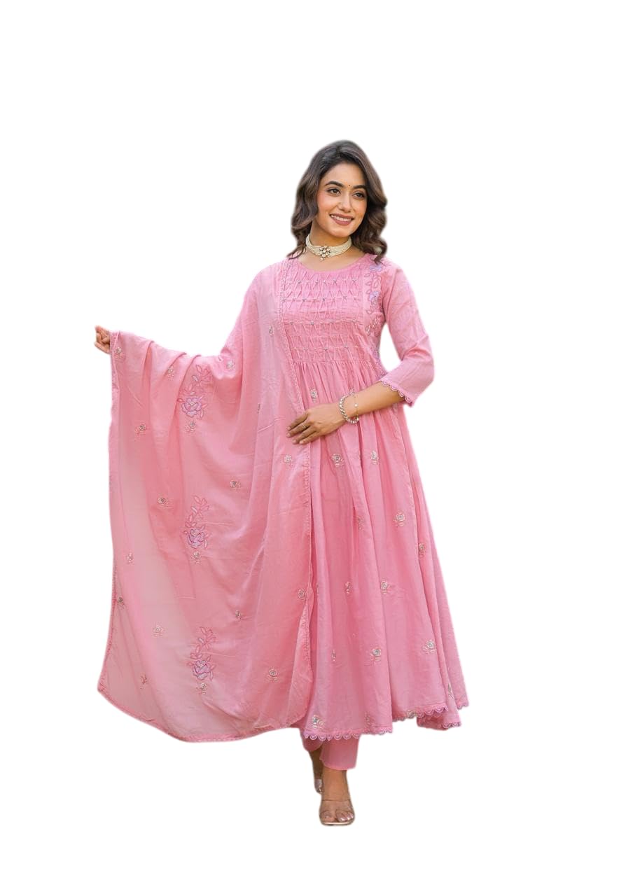 Stylish Women Kurta Pant Set with Dupatta | Soft Fabric Ethnic Suit Set for Office, Casual & Festive Look