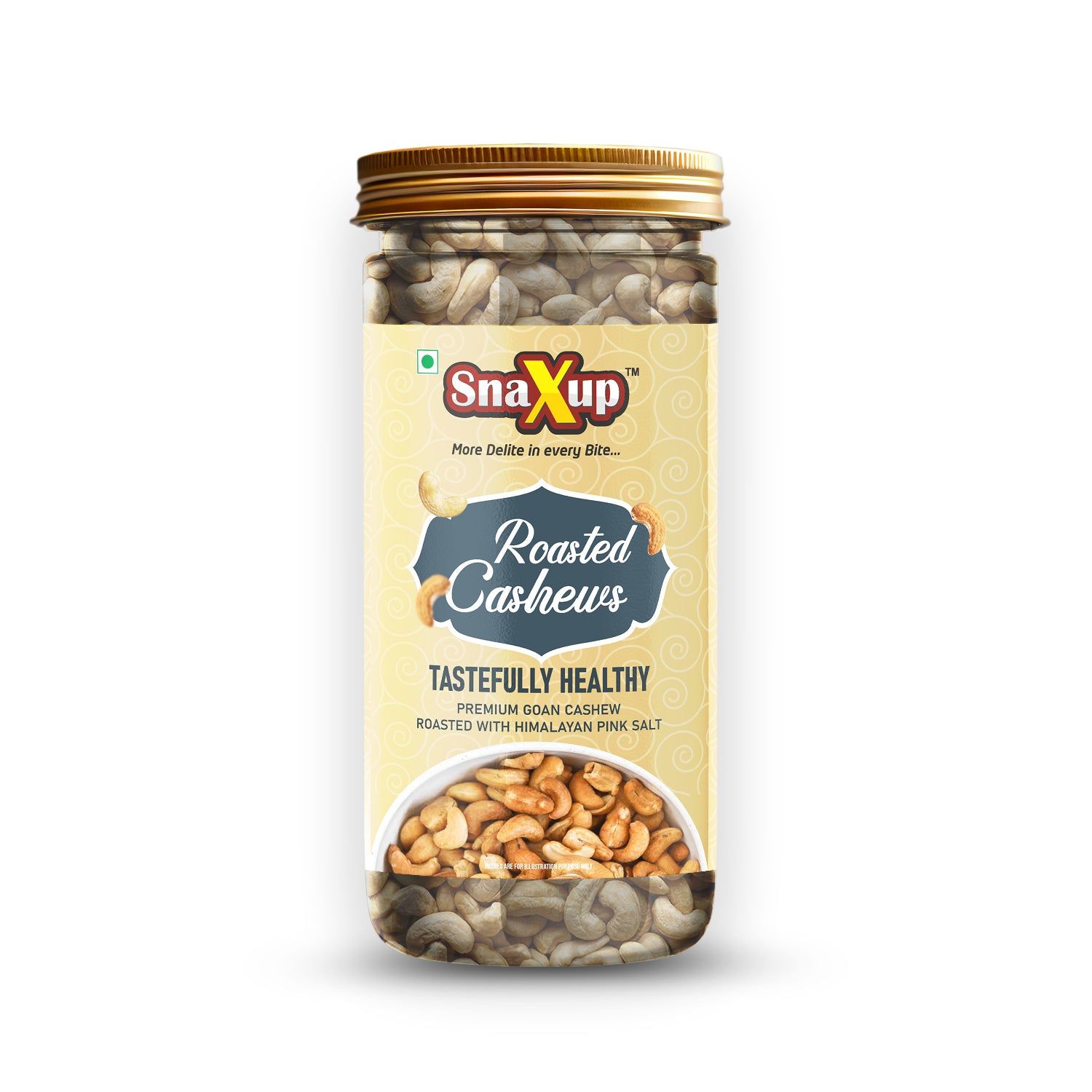 SnaXup Roasted Cashews 200Gm
