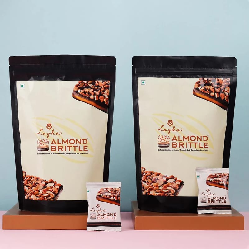Loyka Almond Brittle (Family Pack) | Crunchy Caramelized Almonds | Bulk Sharing