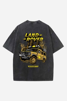 Defender Designed Oversized T-shirt-S / Vintage Black