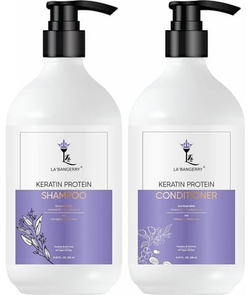 LA'BANGERRY Keratin Protein Shampoo & Keratin Protein Conditioner Combo - 500ml