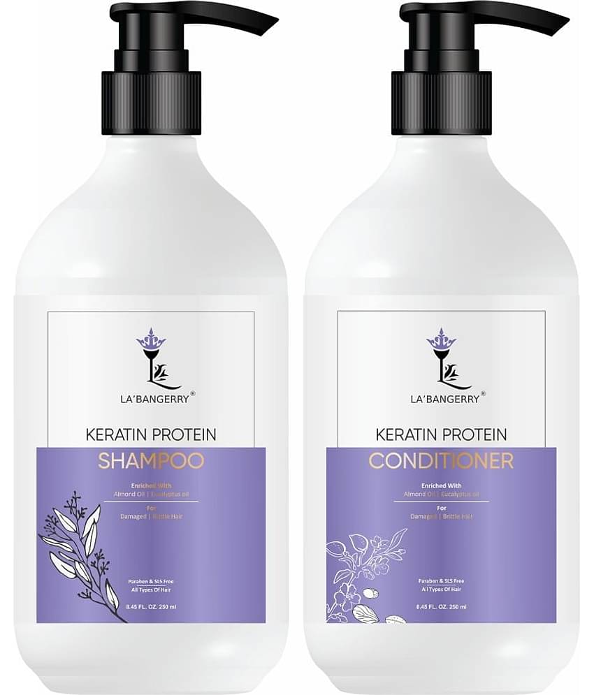 LA'BANGERRY Keratin Protein Shampoo & Keratin Protein Conditioner Combo - 500ml