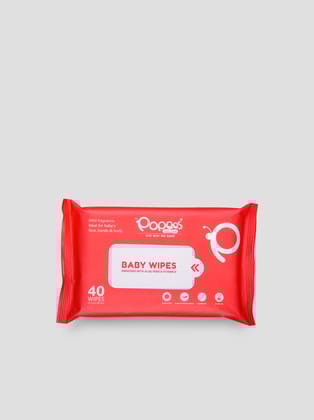Popees Anti-bacterial Baby Wipes - 40 PCS-40PCS