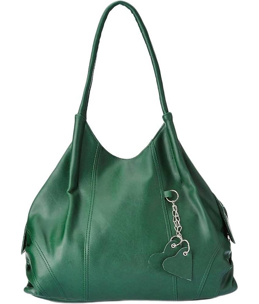 Fostelo Green Fabric Shoulder Bag