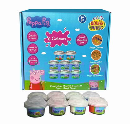 Dough Magic Mould N' Shape With Peppa Dough Playset