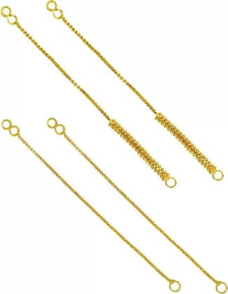 Traditional Ear Chain Gold Plated Kan Chain Combo for Women & Girls Ear Thread