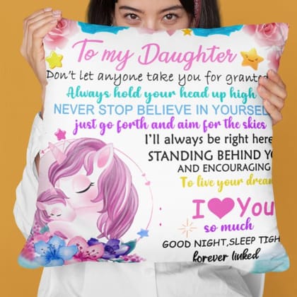 Arni Arts Forever Linked Inspirational Love Cushion Cover 12x12 Inch