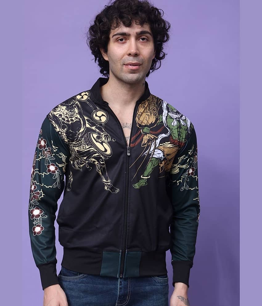 yellow tree Polyester Men's Casual Jacket - Black ( Pack of 1 )