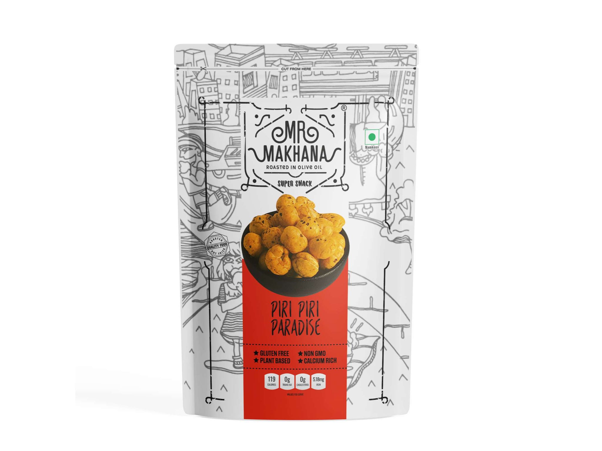  MR MAKHANA PIRI PIRI PARADISE  | 55 G | PACK OF 4