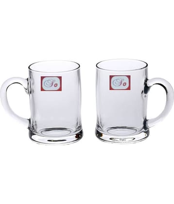 Afast Beer Mug Glasses Set,  350 ML - (Pack Of 2)