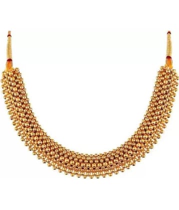 HEER COLLECTION - Gold Pearls Necklace ( Pack of 1 )