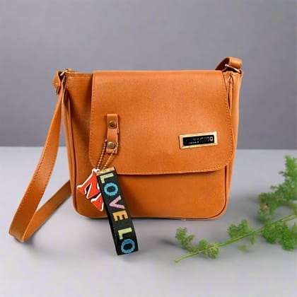 Sling Bag | Latest Trendy Cross Body Bag | Premium PU Leather Shoulder Bags | Stylish Ladies Purse Handbag - For Woman, Girls, Parties, Office & Gifts - 9 Inch