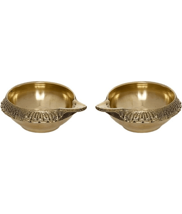 DvR ClicK Kubar Diya BRASS ( Pack of 2 )