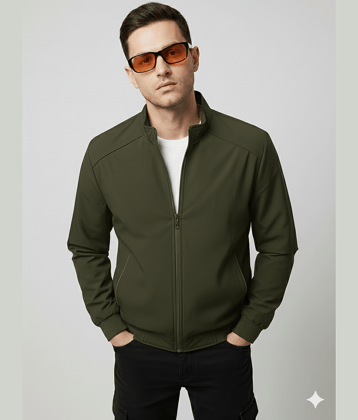 LOVE LONDON Polyester Men's Biker Jacket - Black ( Pack of 1 )