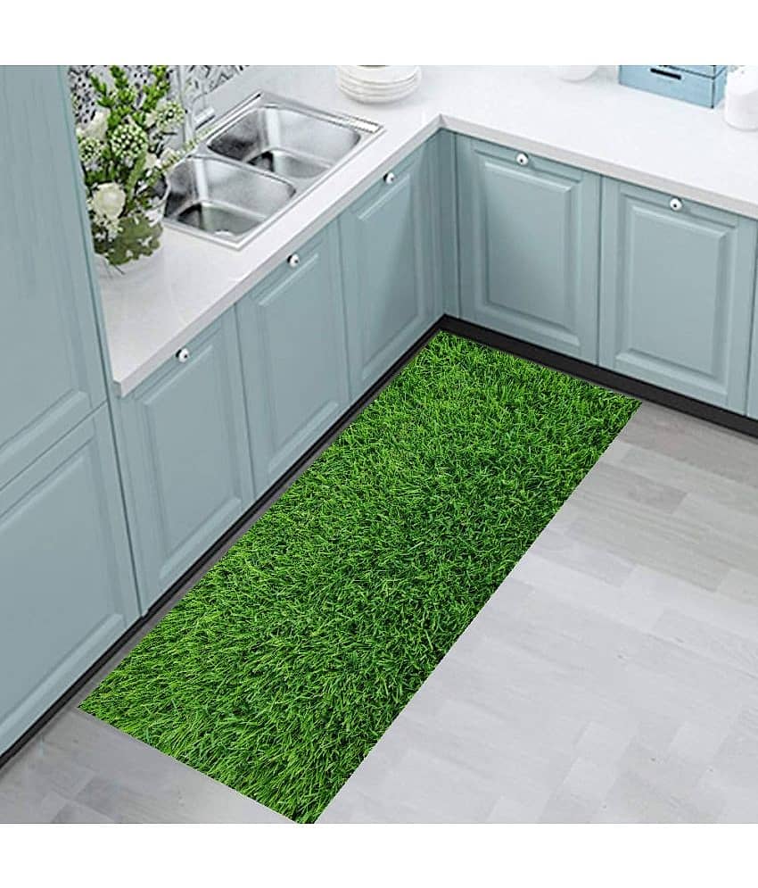 Revexo - Anti-skid Plastic Door Mat ( 40 X 60 cm ) Single - Green