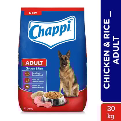 Chappi Chicken &amp; Rice Adult (1+ Years) Dry Dog Food 20kg