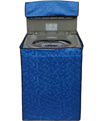 Single PVC Blue Washing Machine Cover for Universal 7 kg Top Load