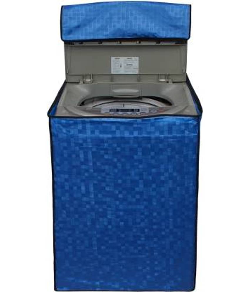 Single PVC Blue Washing Machine Cover for Universal 7 kg Top Load