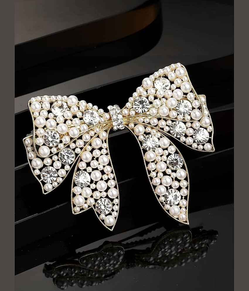 Rhosyn Gold Women's Hair Clip ( Pack of 1 )