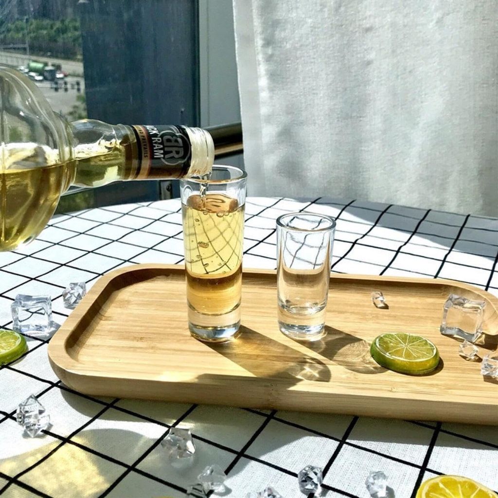 Premium Crystal Juice and Water Glasses | 220 ML | Set of 6 | Long Elegant Drinking Tumbler | Stylish Round Highball Glass for Cocktails, Mocktail |