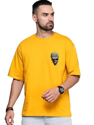 Miller Johnson Mens Cotton Oversized Graphic Print T-Shirt