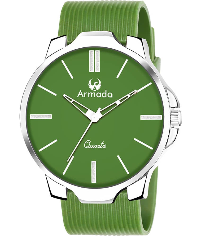 Armado Green Silicon Analog Men's Watch