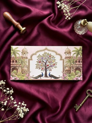 Haveli Serenade Money Envelope – Heritage Designer Shagun Envelope for Wedding & Festive Gifting