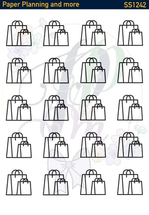 Shopping Bags Sticker Sheet-Glossy