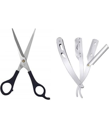 ClubComfort 6 Inch Scissors 1 & Manual Razor 1 Pack of 2