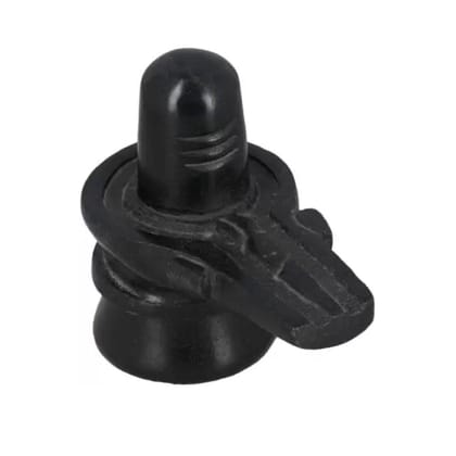 MAYAPURI Black Marble Shiva Lingam Shiv Ling Mahadev Idol Murti Statue Moorti